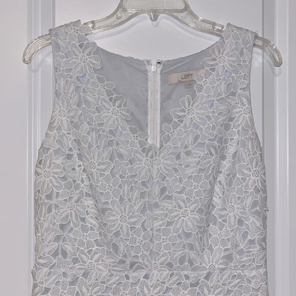 LOFT Sleeveless Lace Sheath Dress - Picture 2 of 9